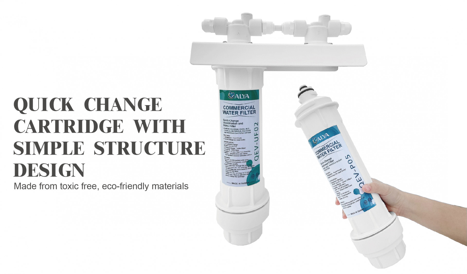 WATER PURIFIER QUICK CHANGE CARTRIDGE WITH SIMPLE STRUCTURE DESIGN