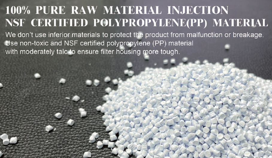 RO SYSTEM 100% PURE RAW MATERIAL INJECTION NSF CERTIFIED POLYPROPYLENE(PP) MATERIAL